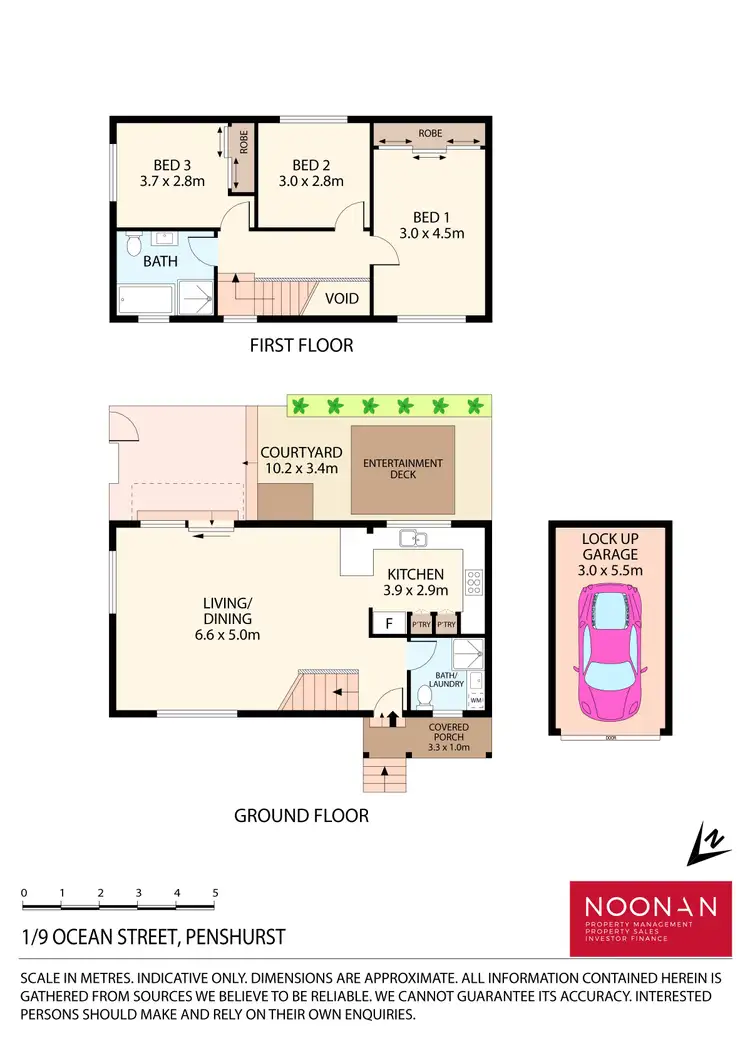 Floorplan of Homely townhouse listing, 1/9 Ocean Street, Penshurst NSW 2222