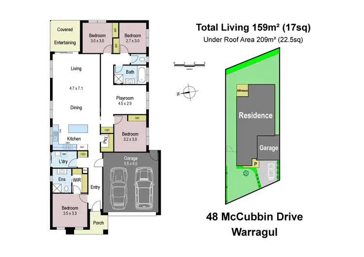 Floorplan of Homely house listing, 48 McCubbin Drive, Warragul VIC 3820