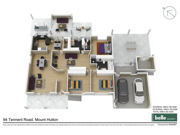 Floorplan of Homely house listing, 94 Tennent Road, Mount Hutton NSW 2290