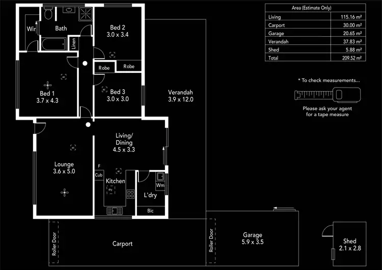 Floorplan of Homely house listing, 1 Truscott Street, Modbury Heights SA 5092