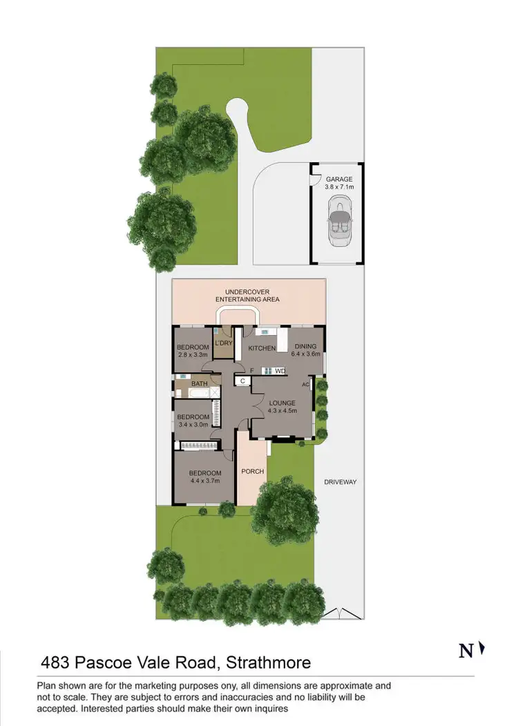 Floorplan of Homely house listing, 483 Pascoe Vale Road, Strathmore VIC 3041