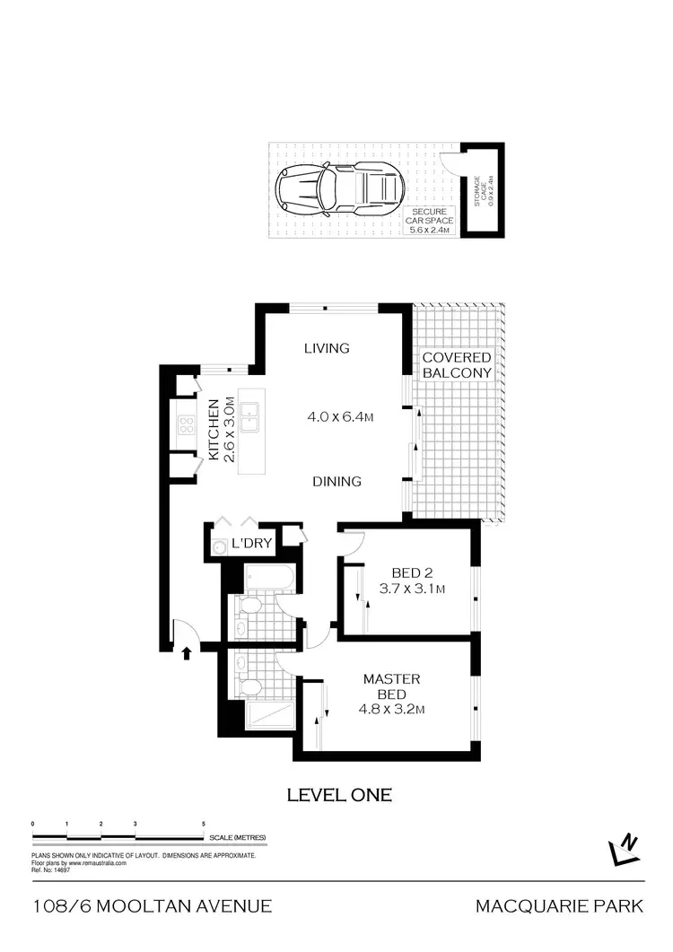 Floorplan of Homely apartment listing, 108/6 Mooltan Avenue, Macquarie Park NSW 2113