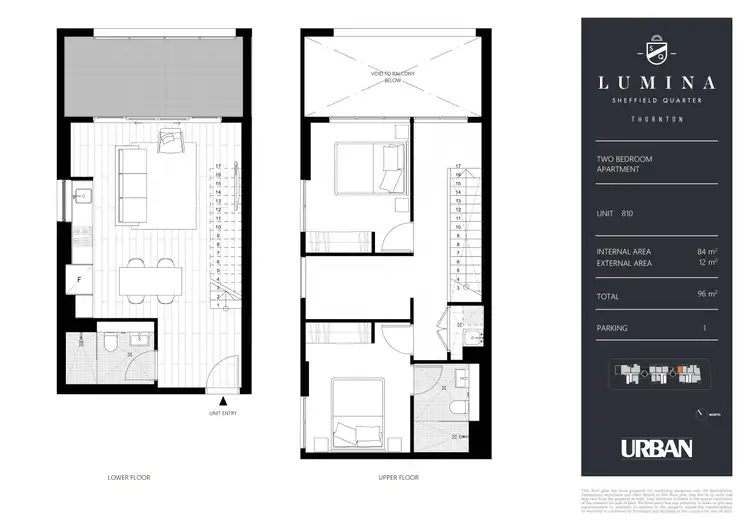 Floorplan of Homely apartment listing, 810/26A Lord Sheffield Circuit, Penrith NSW 2750