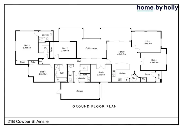 Floorplan of Homely house listing, 21B Cowper Street, Ainslie ACT 2602