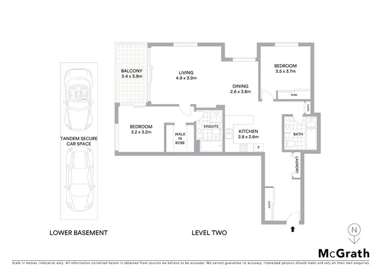 Floorplan of Homely apartment listing, 23/2-6 Bundarra Avenue, Wahroonga NSW 2076