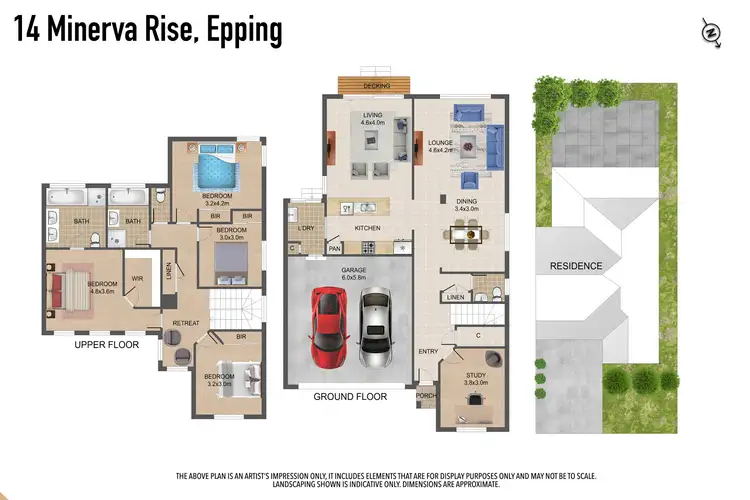 Floorplan of Homely townhouse listing, 14 Minerva Rise, Epping VIC 3076