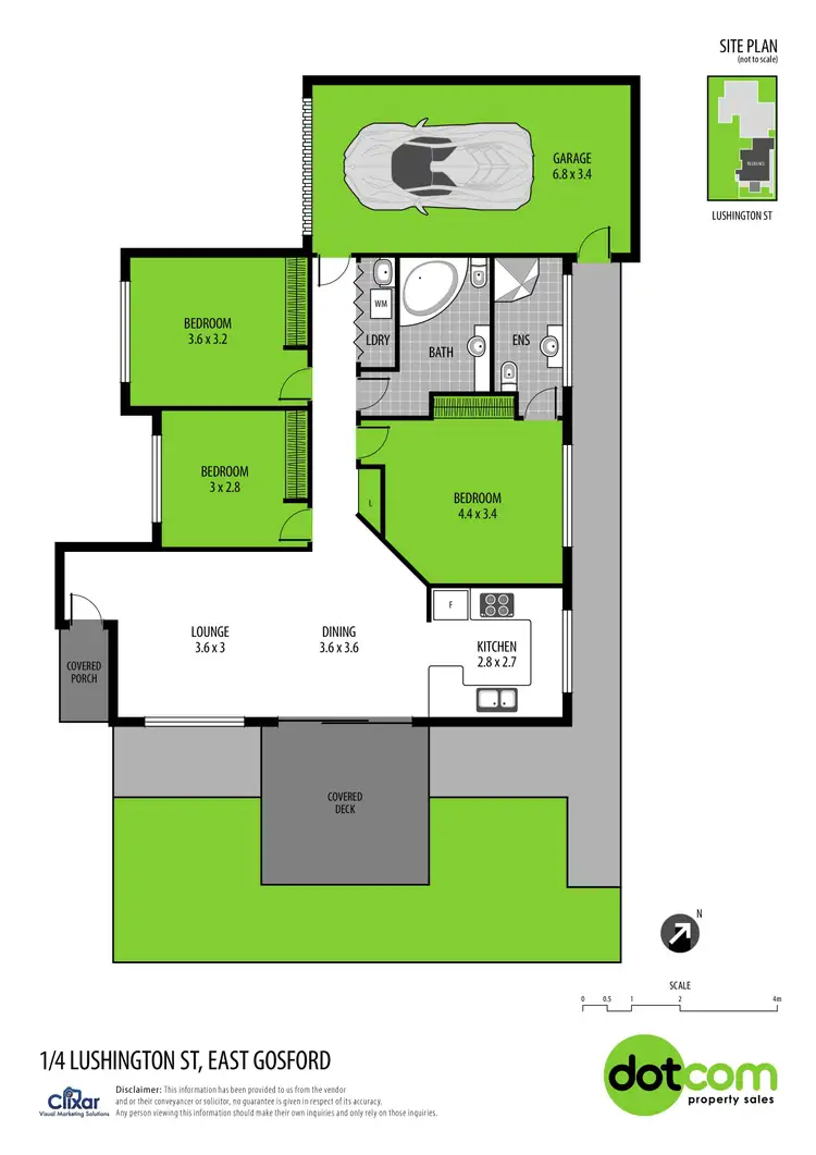 Floorplan of Homely villa listing, 1/4 Lushington Street, East Gosford NSW 2250
