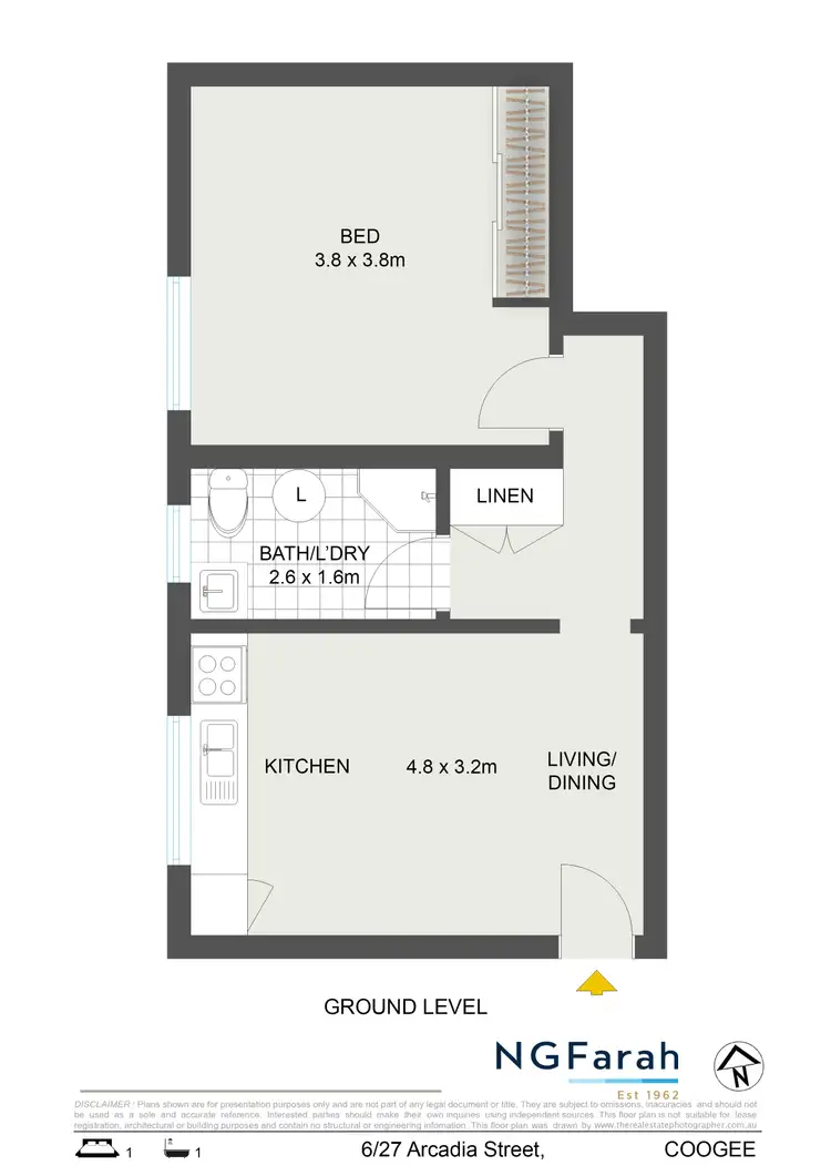 Floorplan of Homely apartment listing, 6/27 Arcadia Street, Coogee NSW 2034