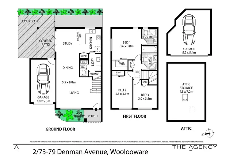 Floorplan of Homely townhouse listing, 2/73-79 Denman Avenue, Woolooware NSW 2230