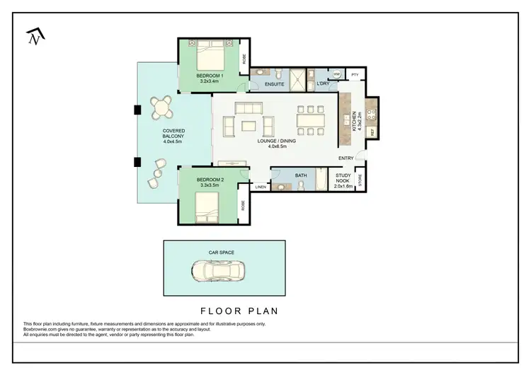 Floorplan of Homely unit listing, 23/7 Canberra Terrace, Kings Beach QLD 4551