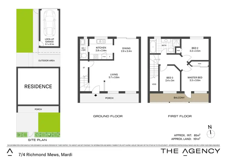 Floorplan of Homely townhouse listing, 7/4 Richmond Mews, Mardi NSW 2259