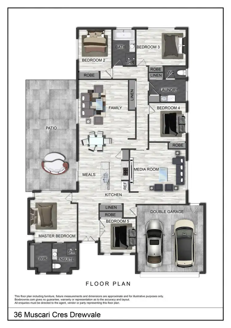 Floorplan of Homely house listing, 36 Muscari Crescent, Drewvale QLD 4116