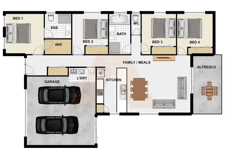 Floorplan of Homely house listing, 10 Dinnigan Crescent, Durack QLD 4077
