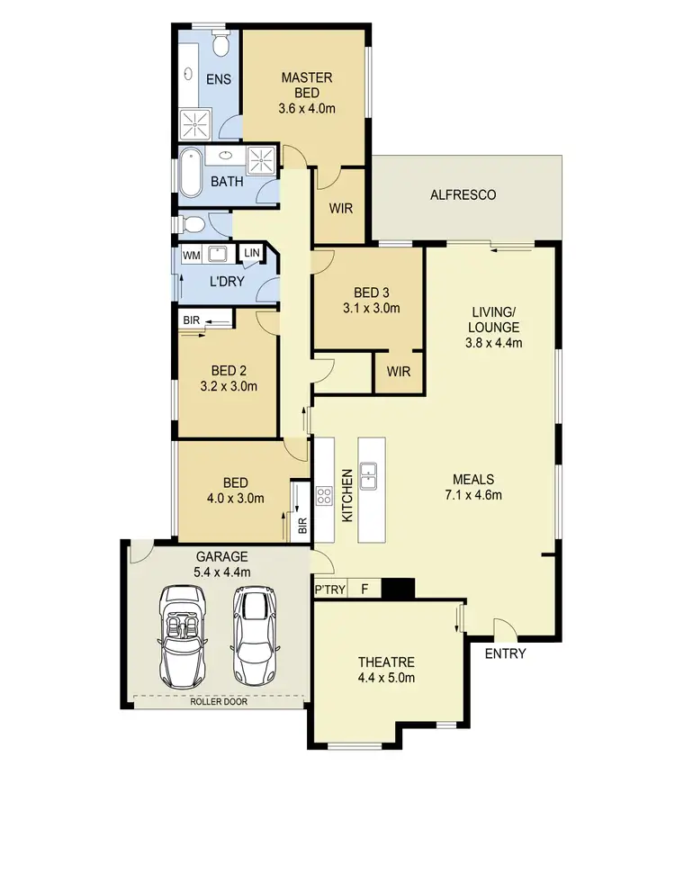Floorplan of Homely house listing, 53 Domain Drive, Hillside VIC 3037
