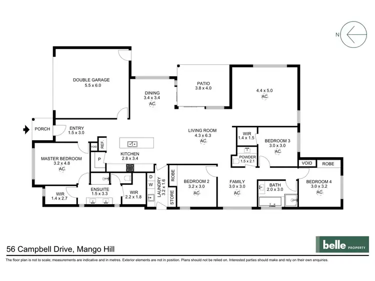 Floorplan of Homely house listing, 56 Campbell Drive, Mango Hill QLD 4509
