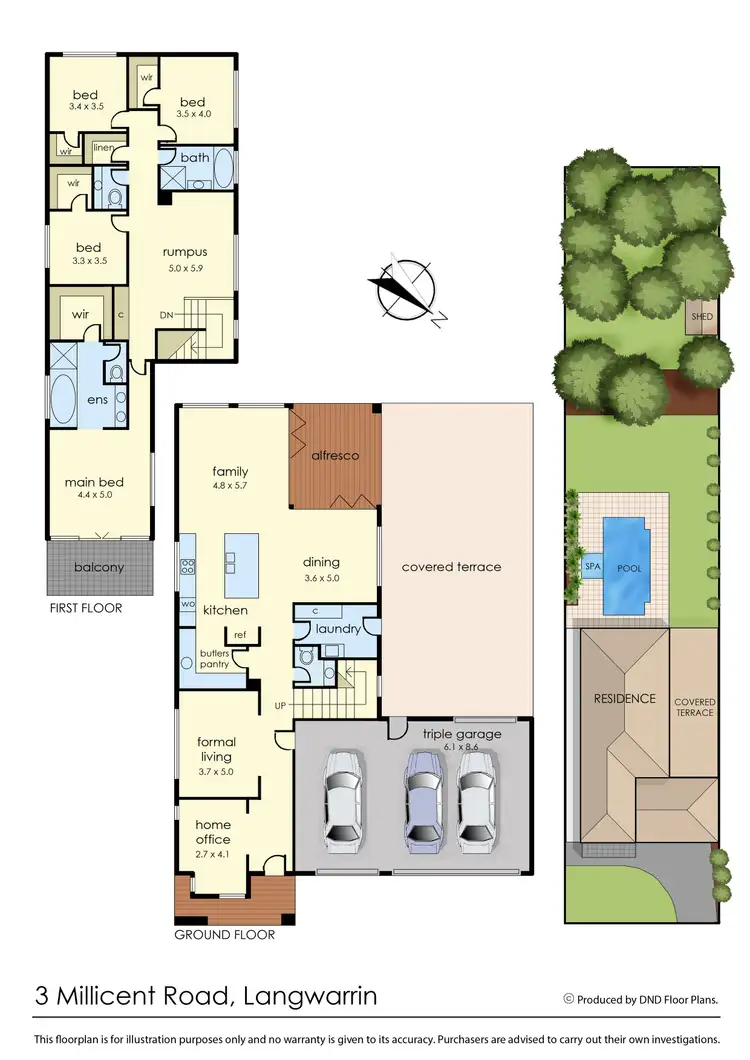Floorplan of Homely house listing, 3 Millicent Road, Langwarrin VIC 3910