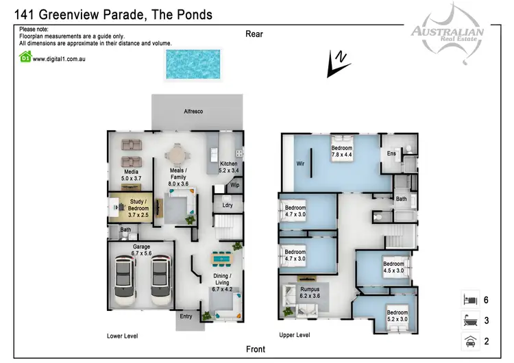 Floorplan of Homely house listing, 141 Greenview Parade, The Ponds NSW 2769