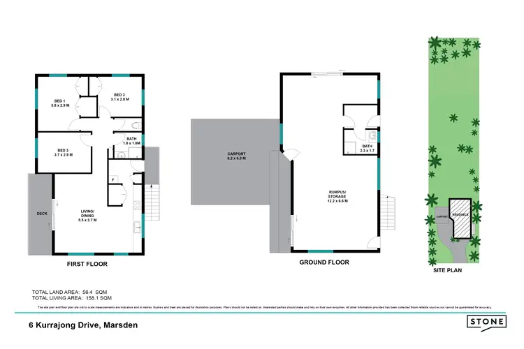 Floorplan of Homely house listing, 6 Kurrajong Drive, Marsden QLD 4132