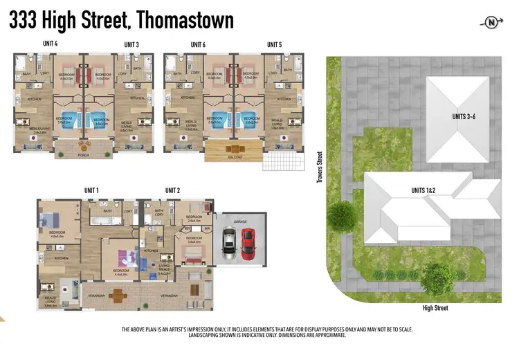 Floorplan of Homely block of units listing, 1-6/333 High Street, Thomastown VIC 3074