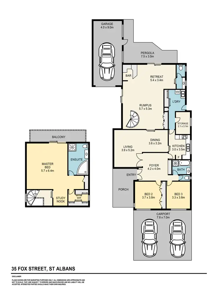 Floorplan of Homely house listing, 35 Fox Street, St Albans VIC 3021