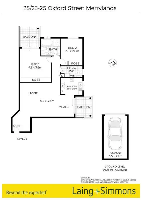 Floorplan of Homely apartment listing, 25/23-25 Oxford Street, Merrylands NSW 2160