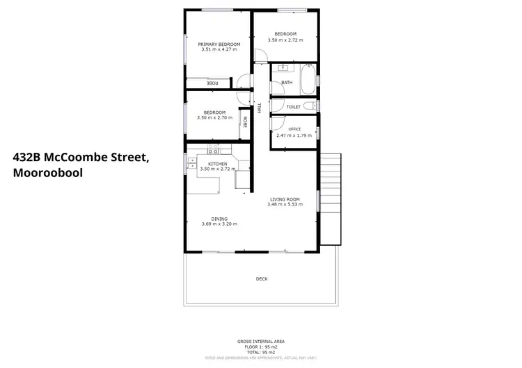 Floorplan of Homely house listing, 432B Mccoombe Street, Mooroobool QLD 4870