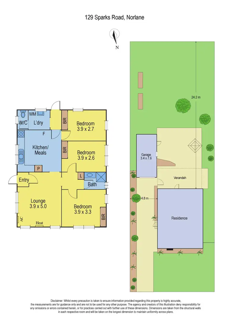 Floorplan of Homely house listing, 129 Sparks Road, Norlane VIC 3214
