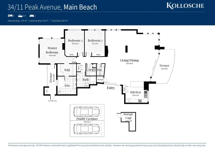 Floorplan of Homely apartment listing, 34/11 Peak Avenue, Main Beach QLD 4217