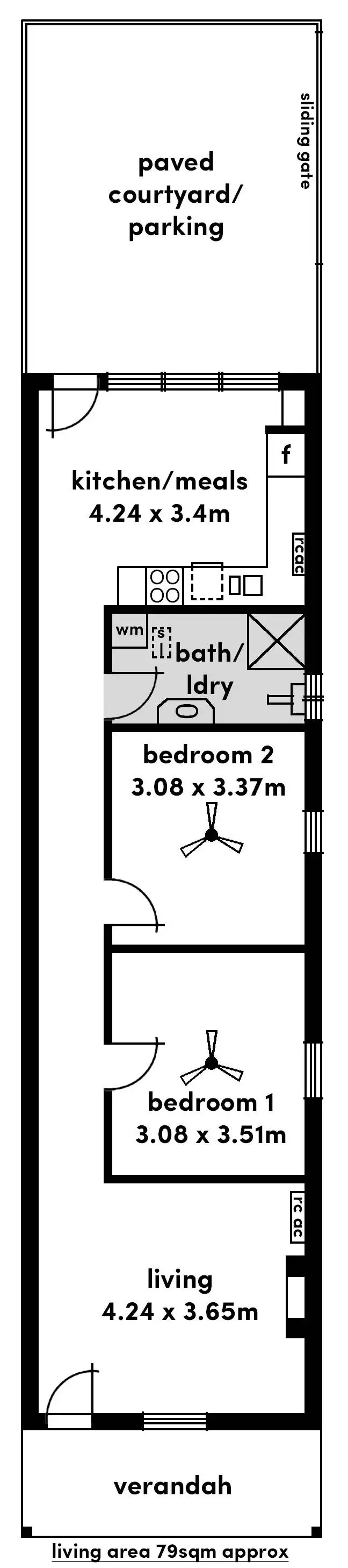 Floorplan of Homely house listing, 1/2 Muller Street, Norwood SA 5067