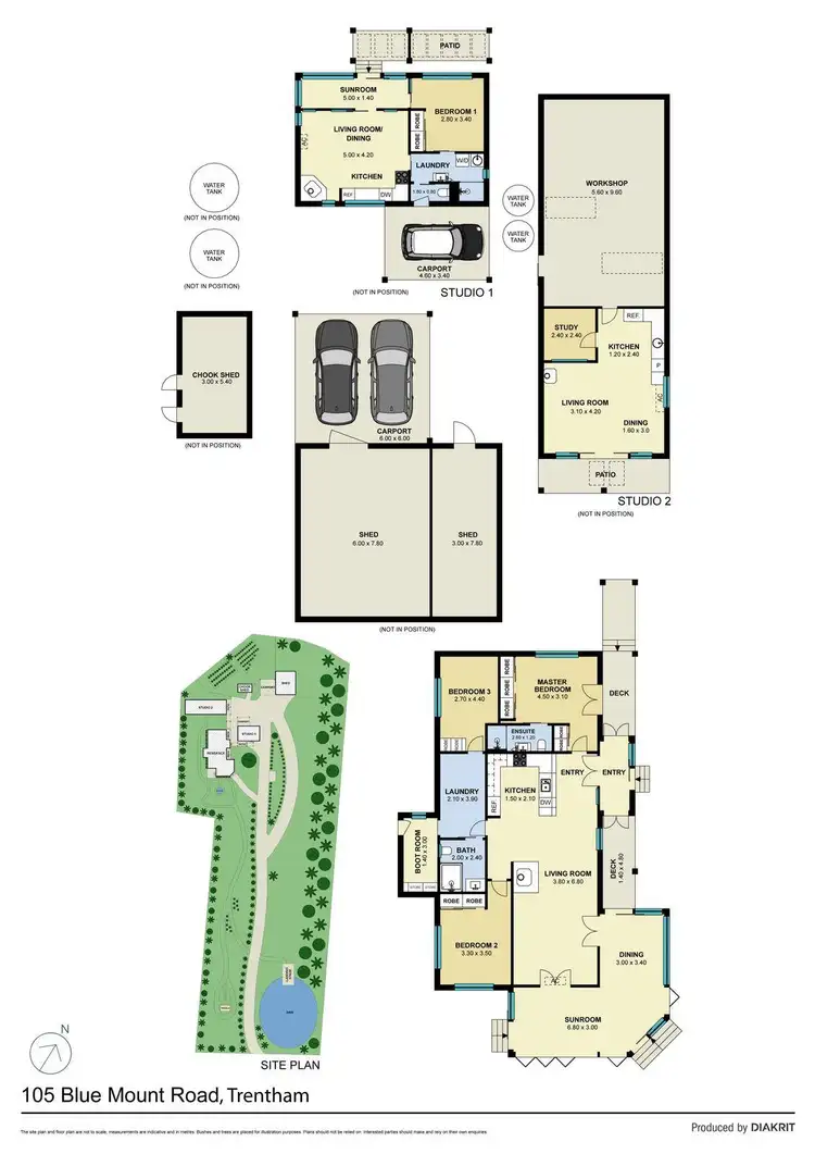 Floorplan of Homely house listing, 105 Blue Mount Road, Trentham VIC 3458
