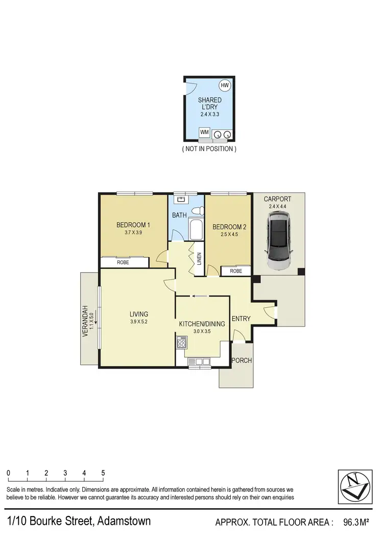Floorplan of Homely unit listing, 1/10 Bourke Street, Adamstown NSW 2289