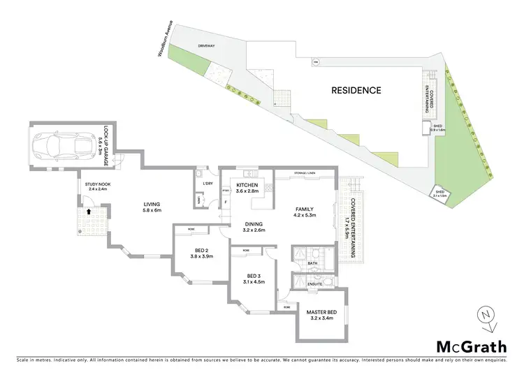 Floorplan of Homely semi-detached listing, 16 Woodburn Avenue, Panania NSW 2213