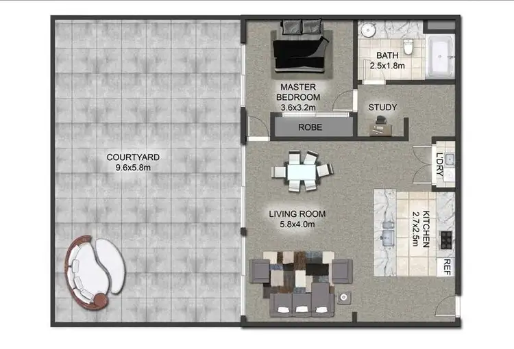 Floorplan of Homely unit listing, 2026/14-22 Stuart Street, Tweed Heads NSW 2485
