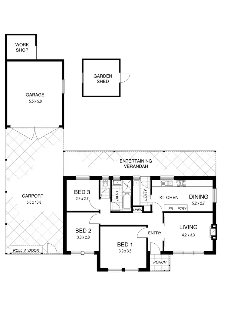 Floorplan of Homely house listing, 4 James Avenue, Northfield SA 5085