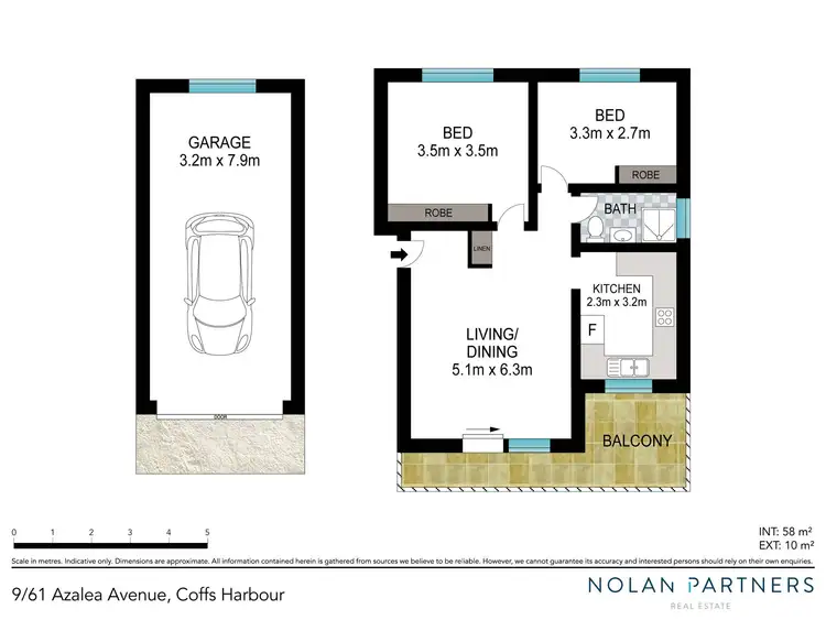 Floorplan of Homely unit listing, 9/61 Azalea Avenue, Coffs Harbour NSW 2450