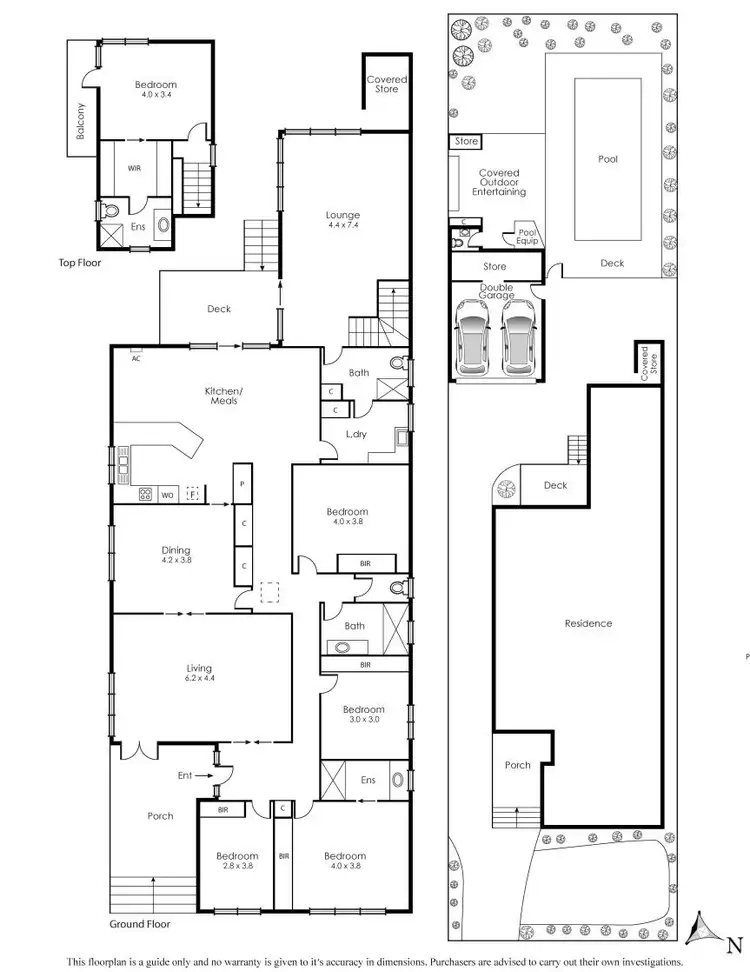 Floorplan of Homely house listing, 1 Beacon Street, Parkdale VIC 3195
