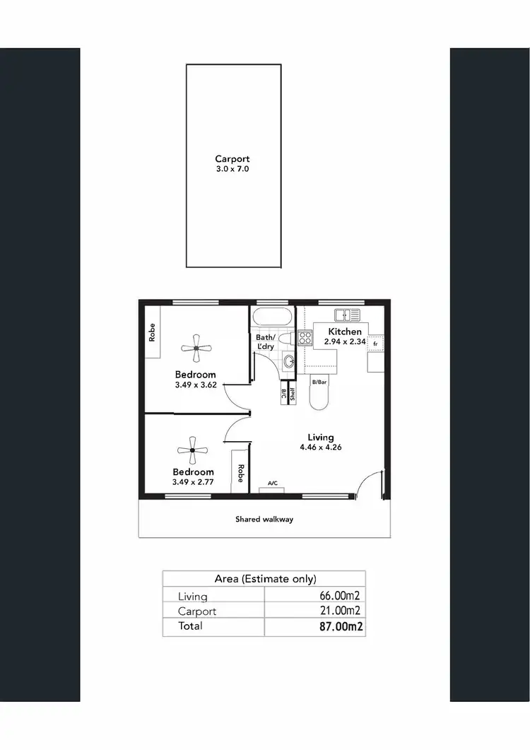 Floorplan of Homely unit listing, 5/1B Stannington Avenue, Heathpool SA 5068