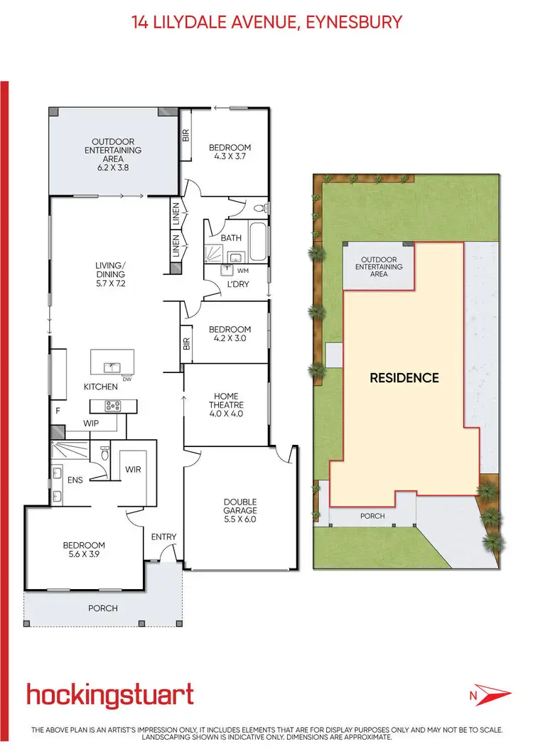 Floorplan of Homely house listing, 14 Lilydale Avenue, Eynesbury VIC 3338