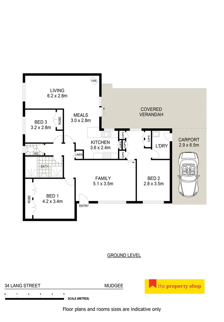 Floorplan of Homely house listing, 34 Lang Street, Mudgee NSW 2850