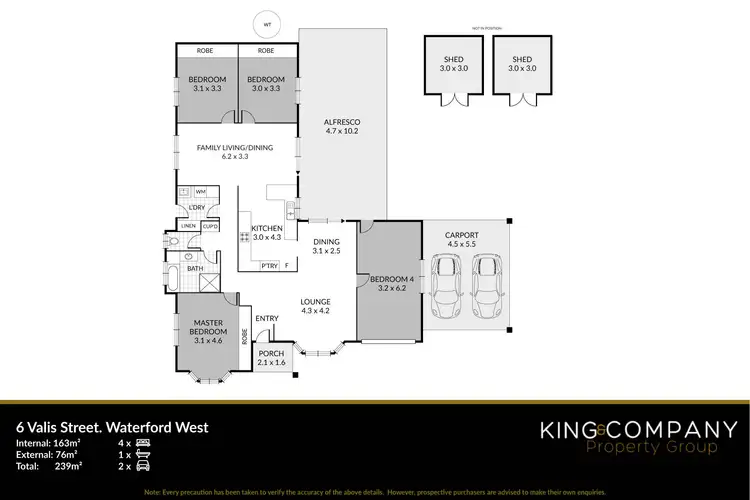 Floorplan of Homely house listing, 6 Valis Street, Waterford West QLD 4133