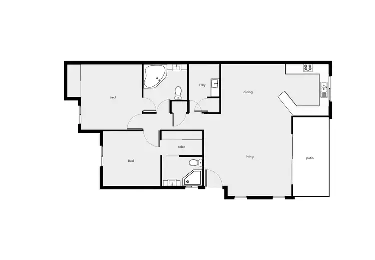 Floorplan of Homely unit listing, 84/1-15 Robson Street, Mooroobool QLD 4870