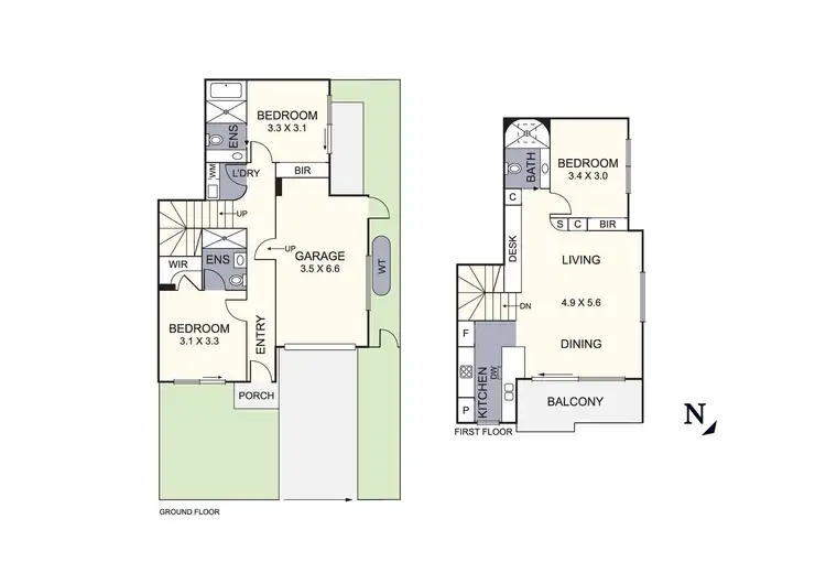 Floorplan of Homely townhouse listing, 16 Arthur Street, Preston VIC 3072