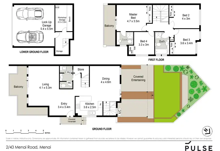 Floorplan of Homely townhouse listing, 2/43 Menai Road, Bangor NSW 2234