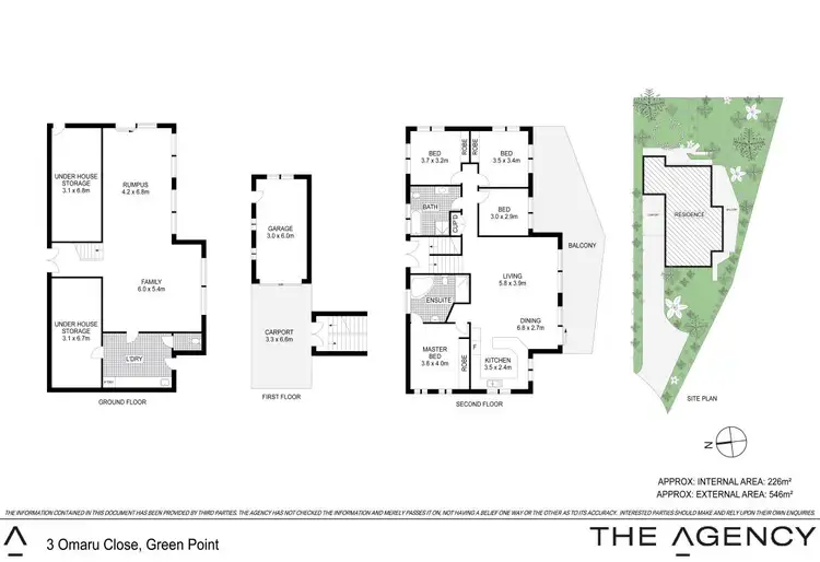 Floorplan of Homely house listing, 3 Omaru Close, Green Point NSW 2251