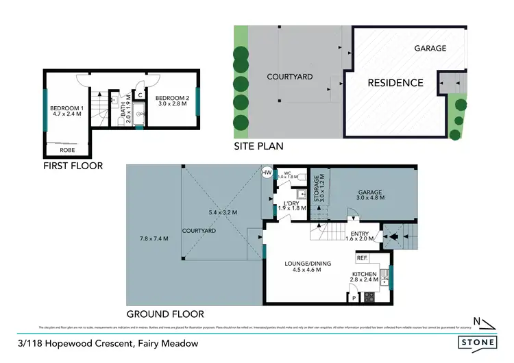 Floorplan of Homely townhouse listing, 3/118 Hopewood Crescent, Fairy Meadow NSW 2519