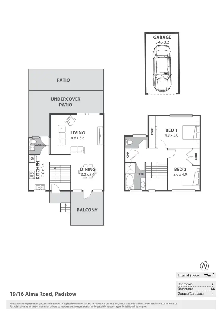Floorplan of Homely townhouse listing, 19/16 Alma Road, Padstow NSW 2211