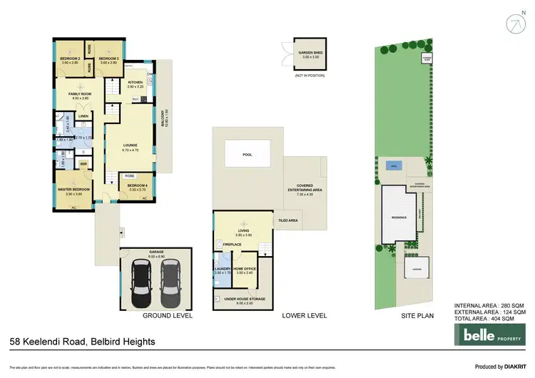Floorplan of Homely house listing, 58 Keelendi Road, Bellbird Heights NSW 2325