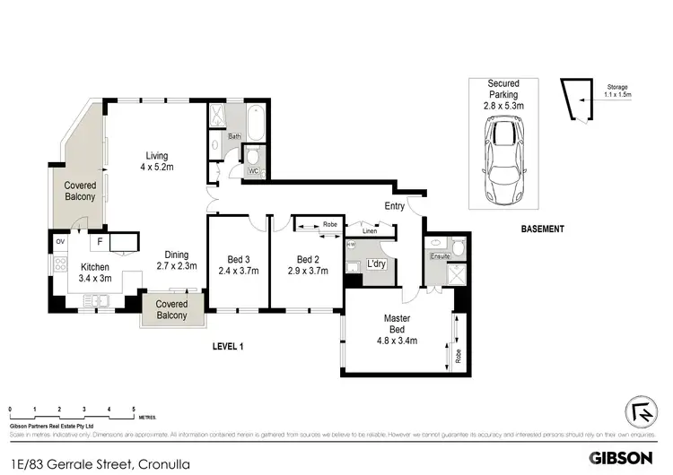 Floorplan of Homely apartment listing, 1E/83 Gerrale Street, Cronulla NSW 2230