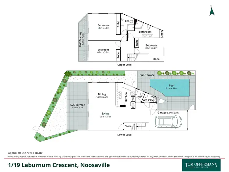 Floorplan of Homely unit listing, 1/19 Laburnum Crescent, Noosaville QLD 4566