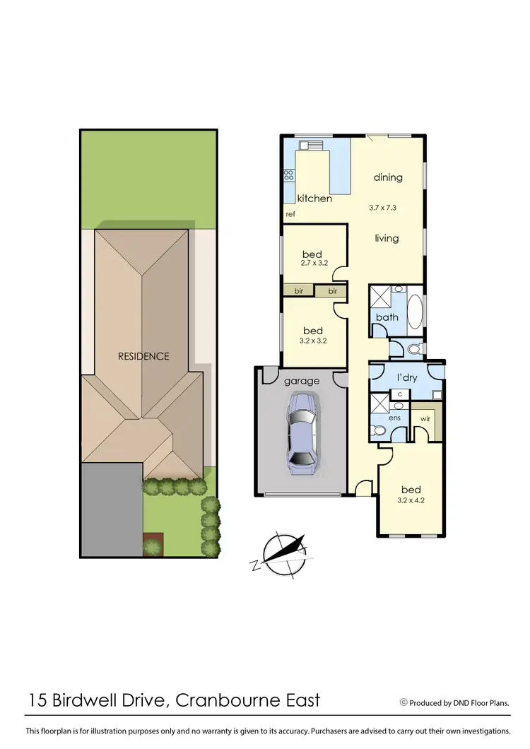 Floorplan of Homely house listing, 15 Birdwell Drive, Cranbourne East VIC 3977